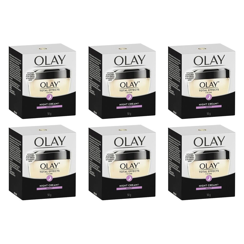 Olay Total Effects 7 in 1 Night Face Moisturiser 50g Pack of 6