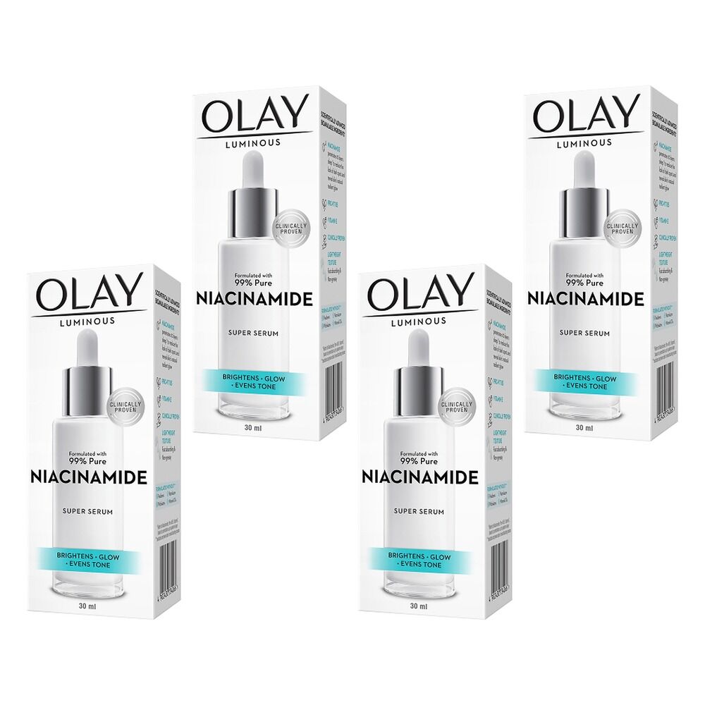 Olay Luminous Niacinamide Super Face Serum 30mL Pack of 4