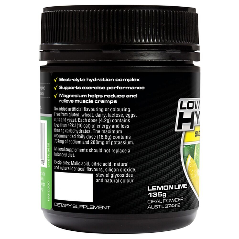 Endura Low Carb Hydration Lemon Lime Powder 128g