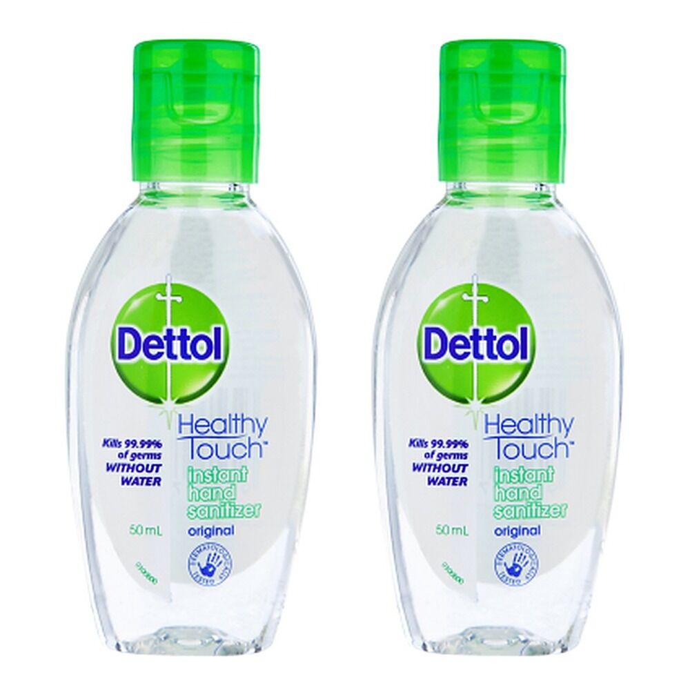 Dettol Healthy Touch Liquid Instant Hand Sanitiser 50mL Pack of 2