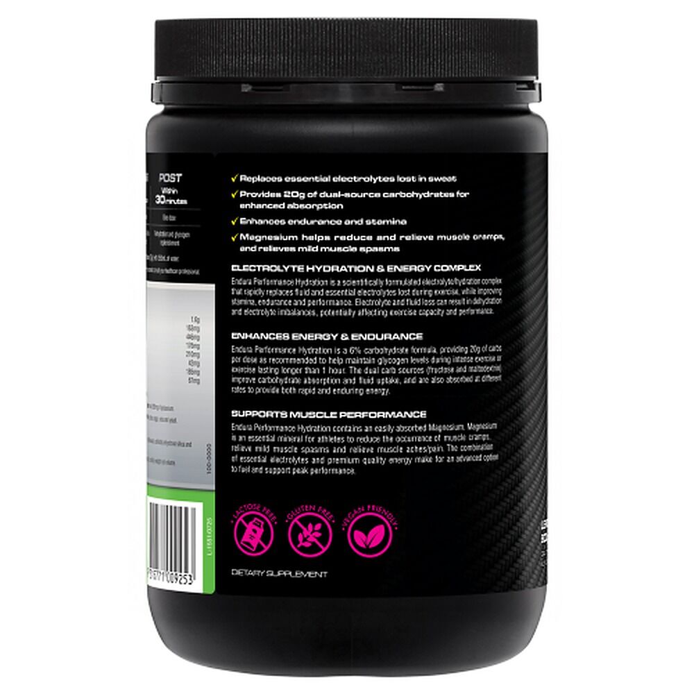 Endura Performance Hydration Electrolytes + Energy Lemon Lime 800g