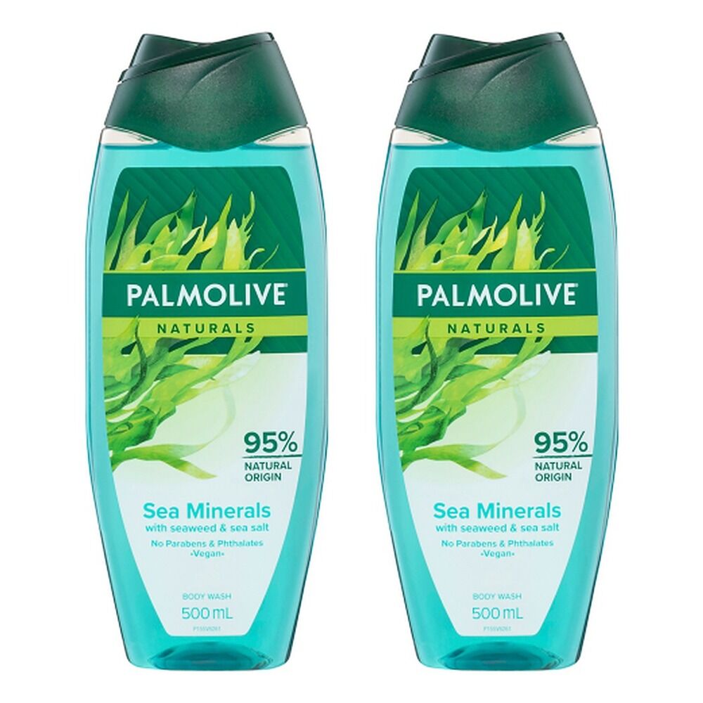 Palmolive Naturals Hydrating Shower Gel Sea Minerals 500mL Pack of 2