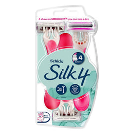 Schick Silk 4 Disposable Razors 3 Pack