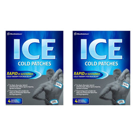 Ice Cold Patches 4 Pack Bundle of 2