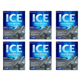 Ice Cold Patches 4 Pack Bundle of 6