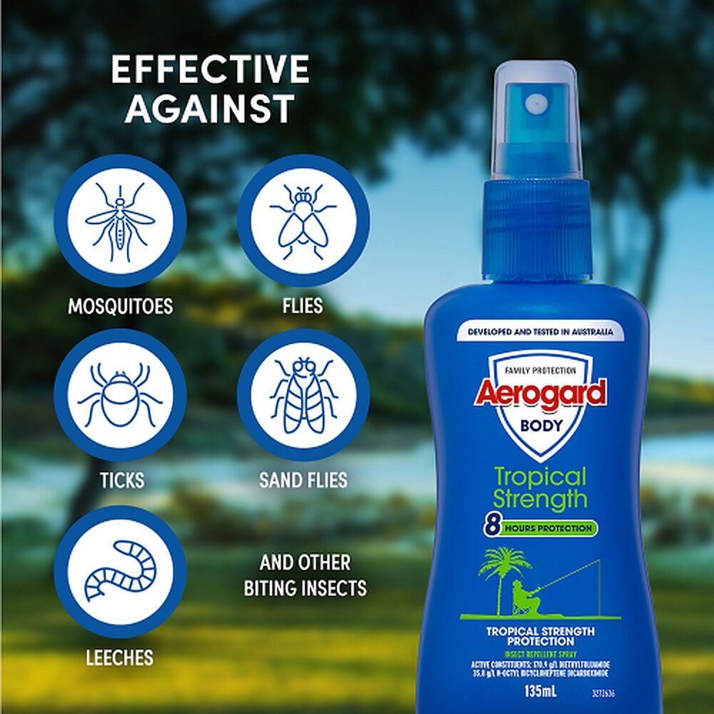 Aerogard Tropical Strength Insect Repellent Pump Spray 135mL