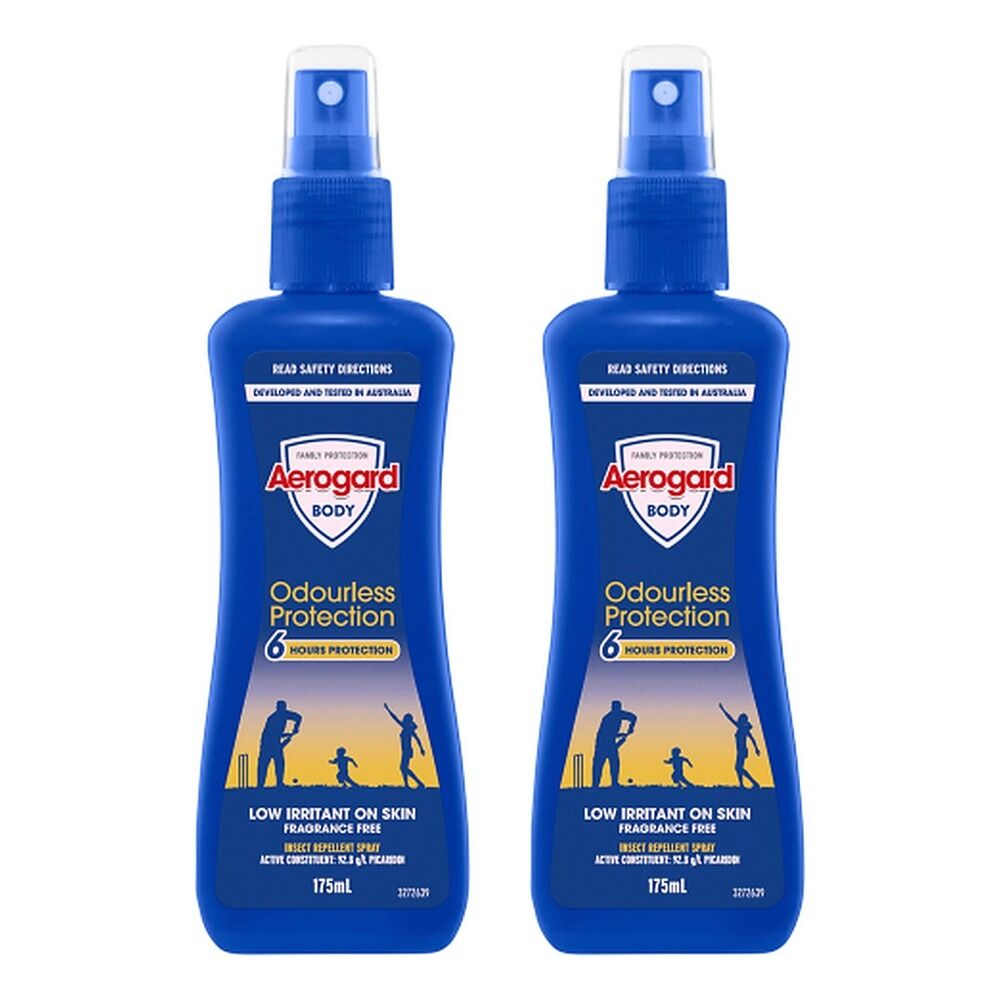Aerogard Odourless Protection Insect Repellent Pump Spray 175mL Pack of 2