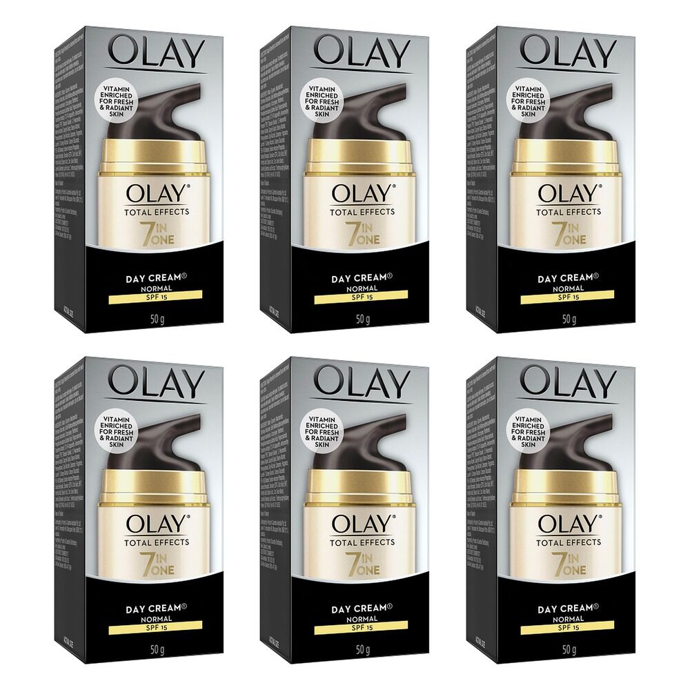 Olay Total Effects 7 in 1 Day Face Cream Normal SPF 15 50g Pack of 6