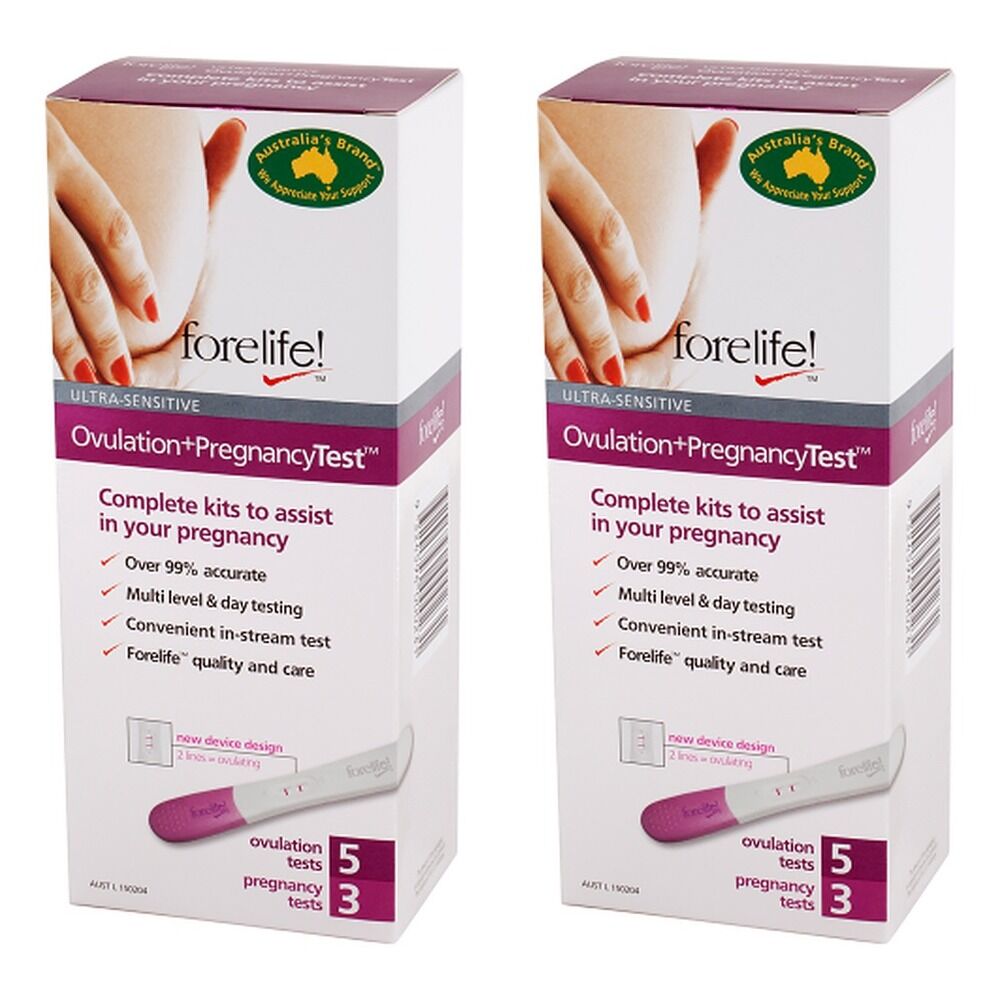 Forelife 5 Ovulation Tests + 3 Pregnancy Tests Pack of 2