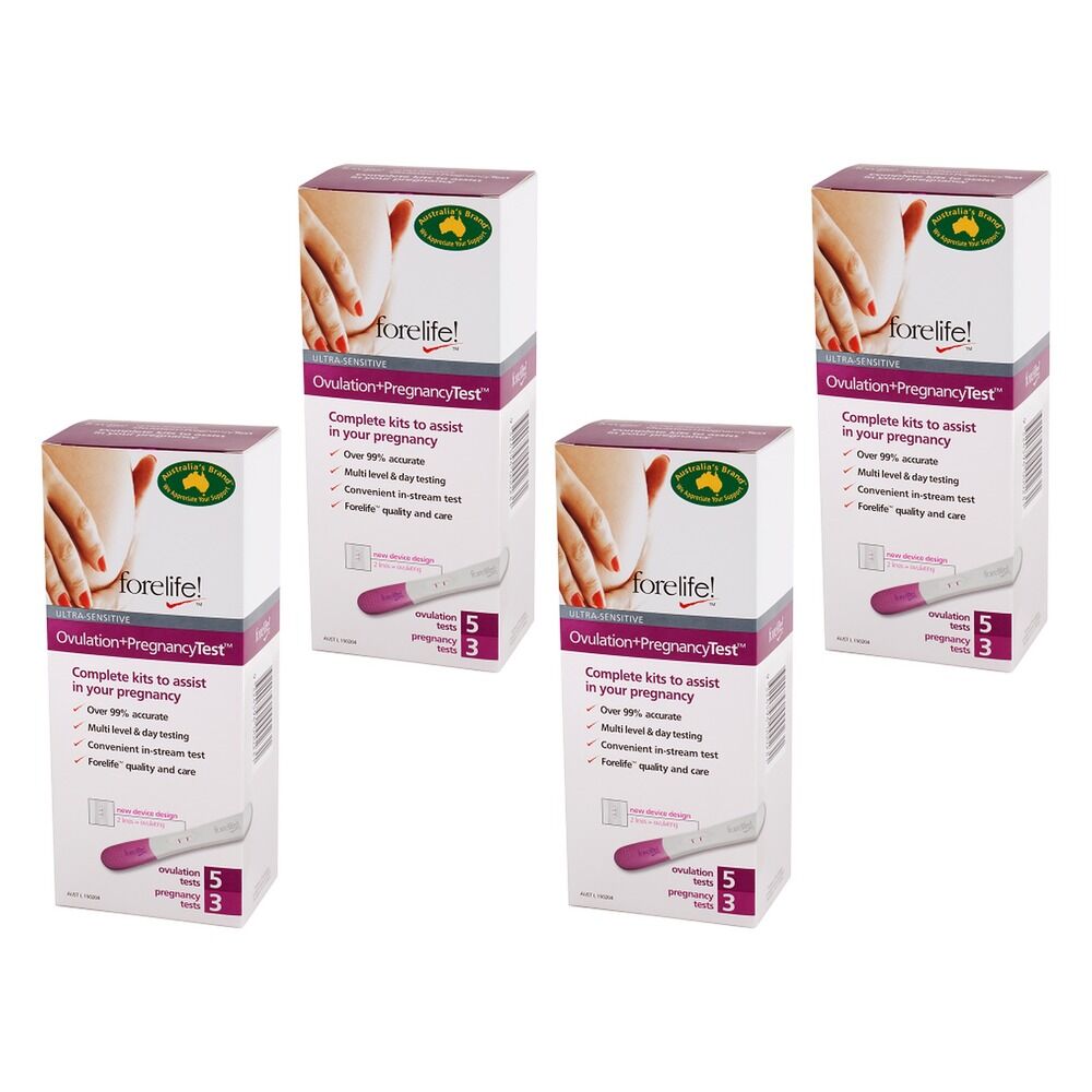 Forelife 5 Ovulation Tests + 3 Pregnancy Tests Pack of 4