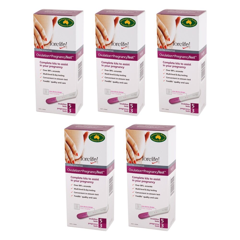 Forelife 5 Ovulation Tests + 3 Pregnancy Tests Pack of 5