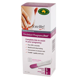 Forelife 5 Ovulation Tests + 3 Pregnancy Tests