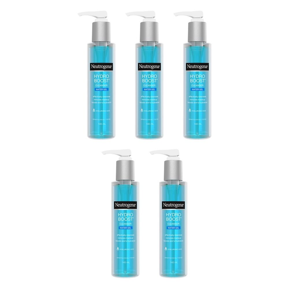 Neutrogena Hydro Boost Cleanser Water Gel 145mL Pack of 5