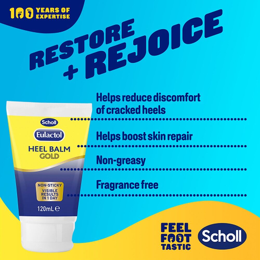 Scholl Eulactol Heel Balm Gold 120mL