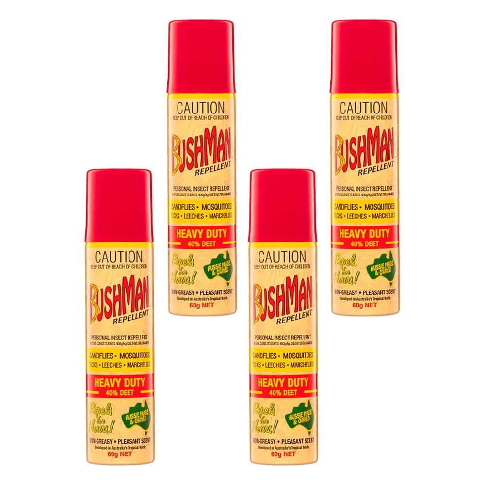 Bushman Aerosol Insect Repellent 60 g Pack of 4