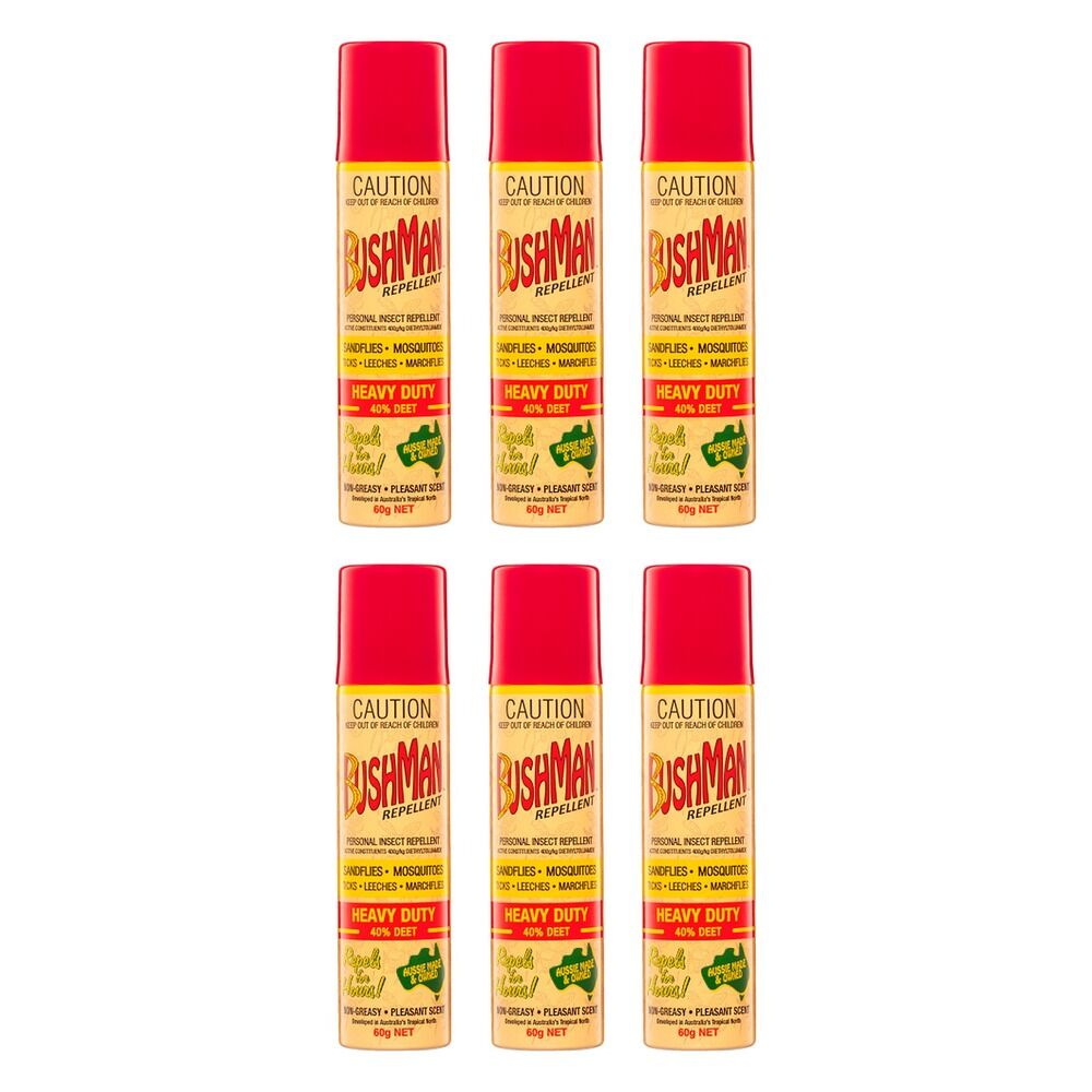 Bushman Aerosol Insect Repellent 60 g Pack of 6
