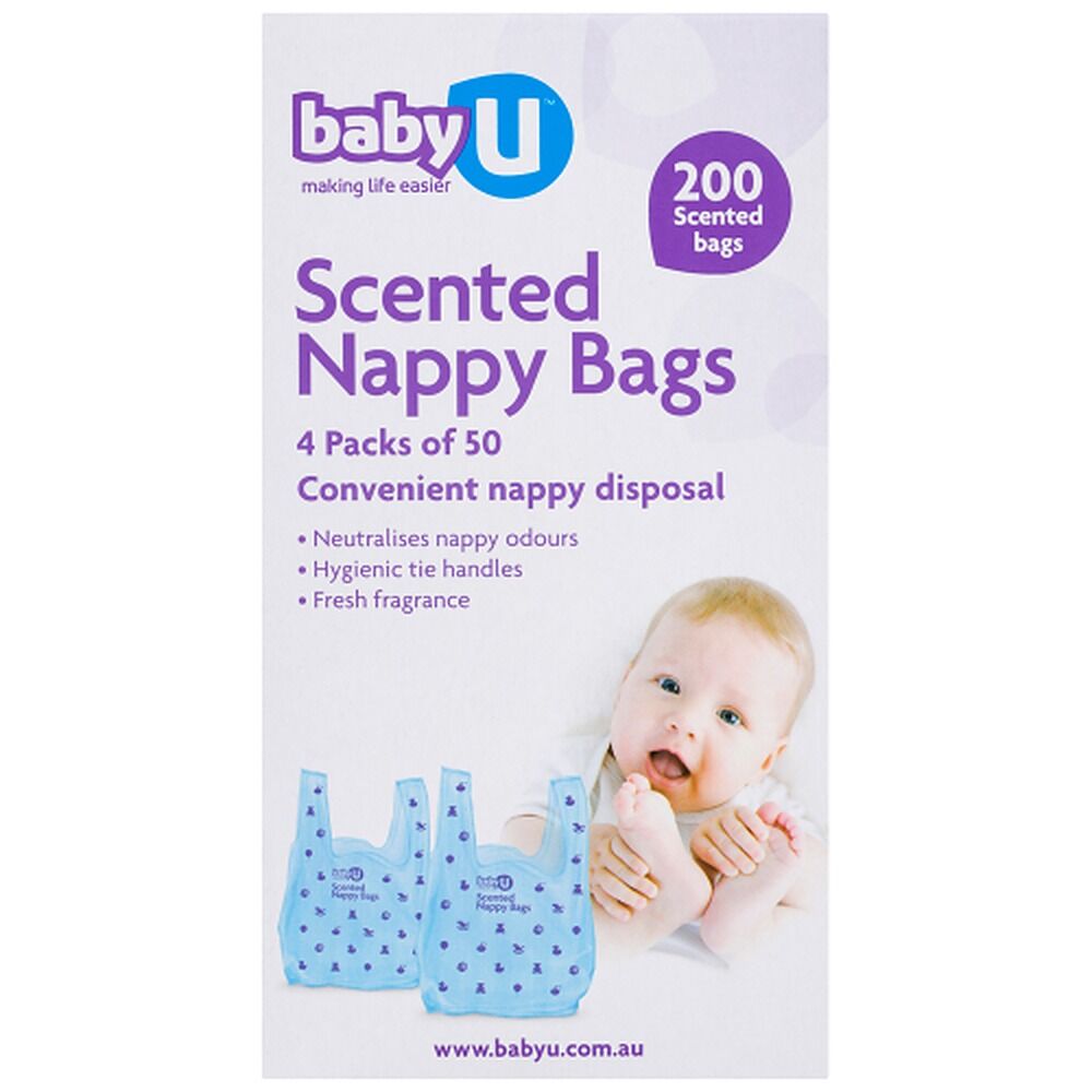 Baby U Scented Nappy Bags 200 Pack