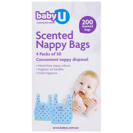 Baby U Scented Nappy Bags 200 Pack