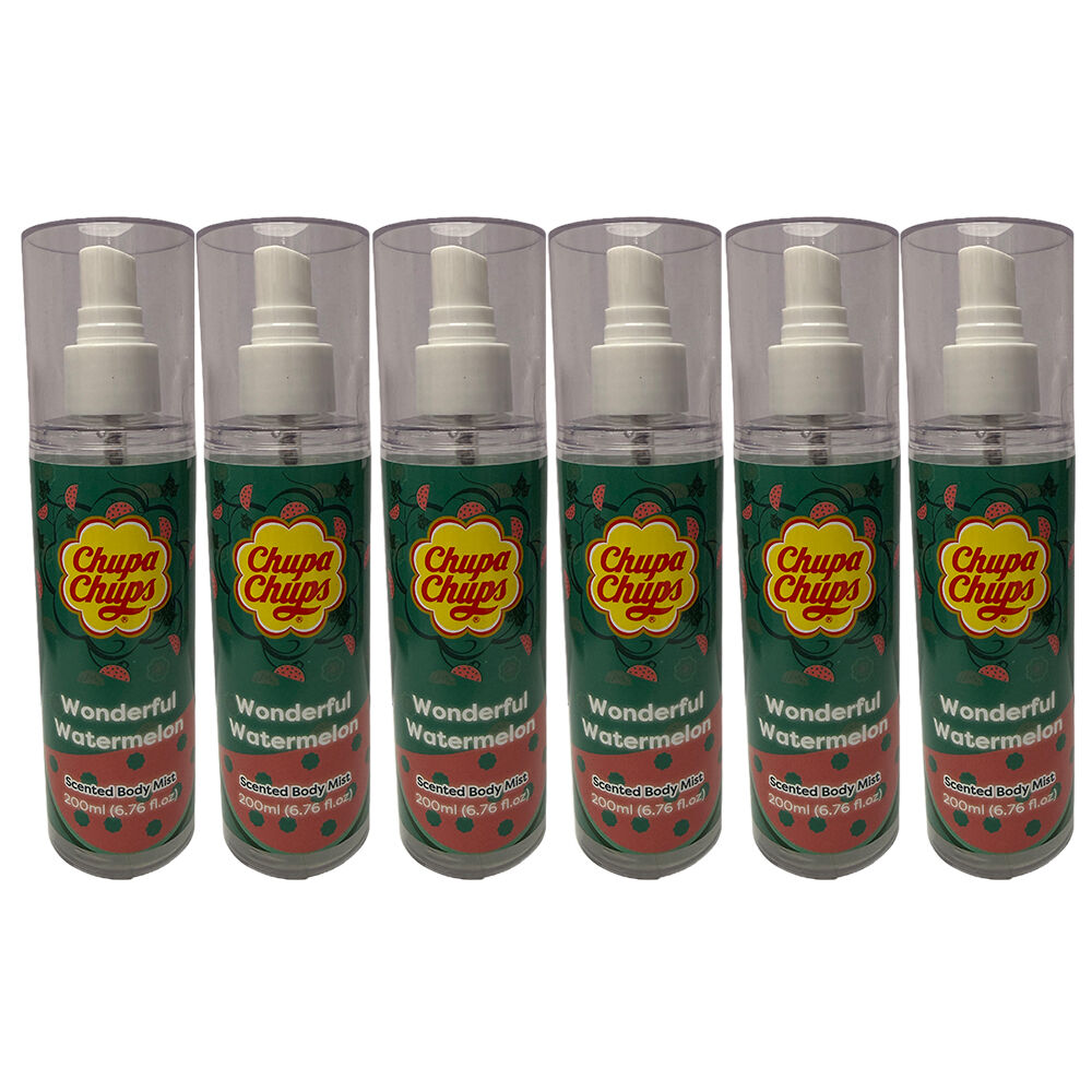 Chupa Chups Watermelon Body Mist 6 Pack 1200ml Fragrance Spray