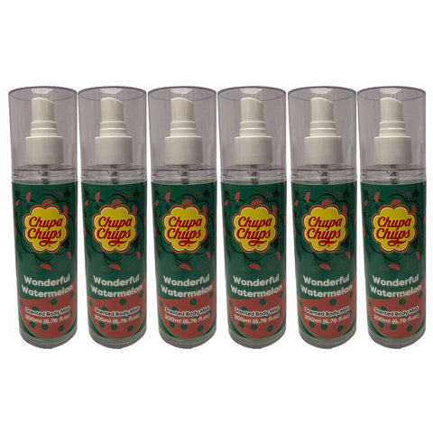 Chupa Chups Watermelon Body Mist 6 Pack 1200ml Fragrance Spray
