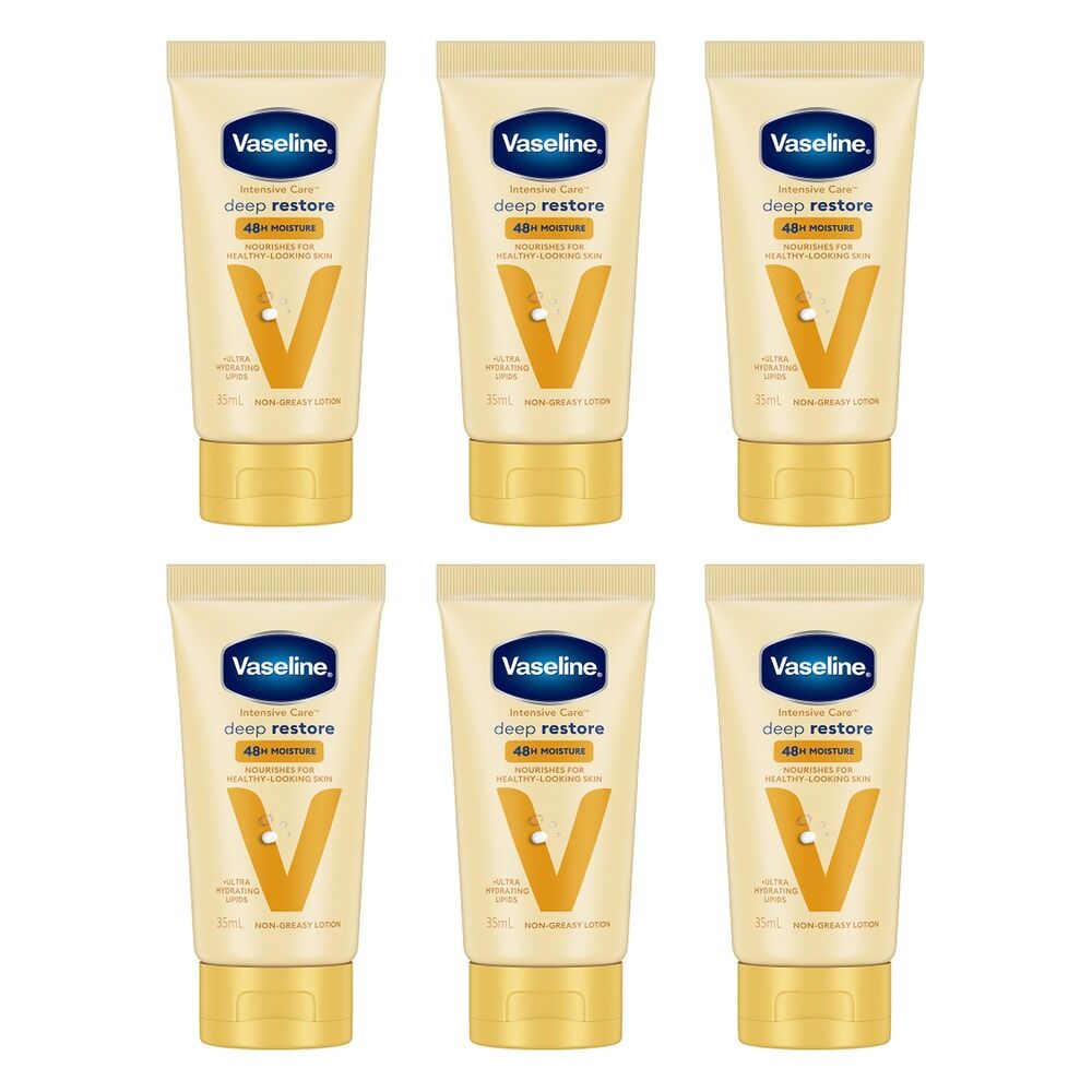 Vaseline Intensive Care Deep Restore Body Lotion 35mL Pack of 6