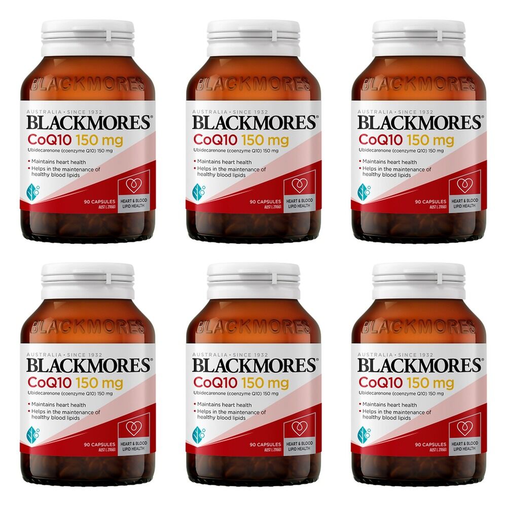Blackmores CoQ10 150mg 90 Capsules Pack of 6