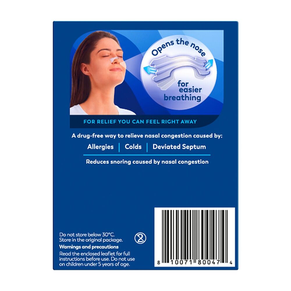 Breathe Right Nasal Strips Clear Regular 10 Pack