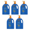 Nivea Protect & Moisture Moisture Lock SPF50+ Sunscreen Lotion 1L Pack of 5