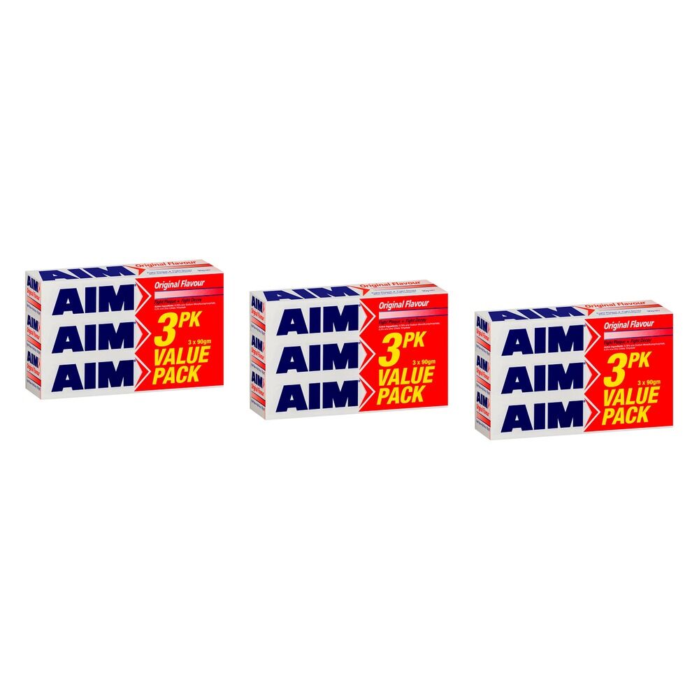 AIM Toothpaste Original Flavour 3 x 90g Pack of 3