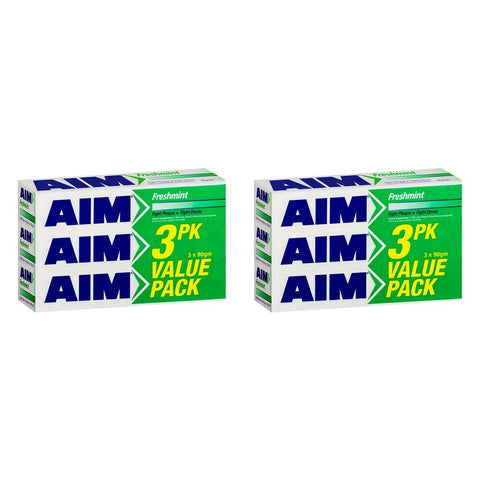 AIM Freshmint Toothpaste 3 x 90g Pack of 2