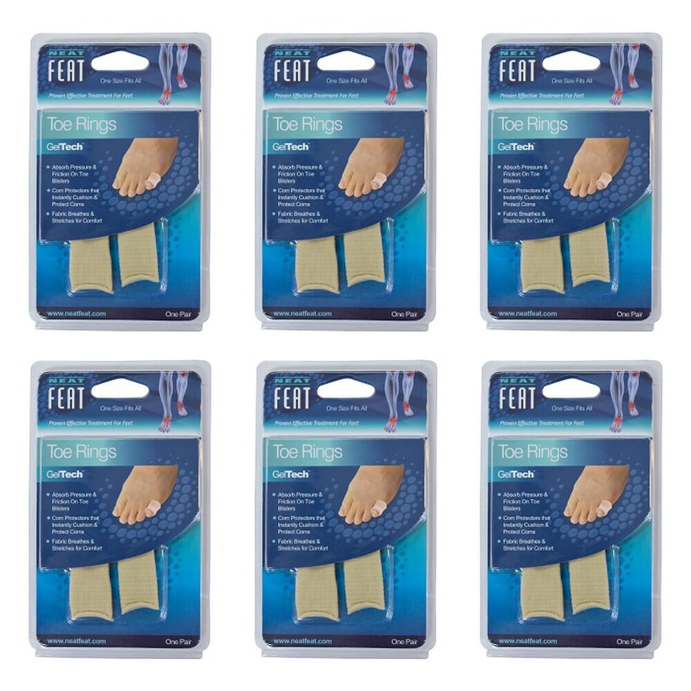 Neat Feat Gel Toe Ring Pack of 6