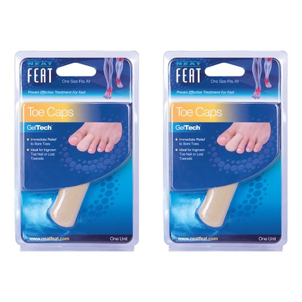 Neat Feat Gel Lined Toe Cap Pack of 2