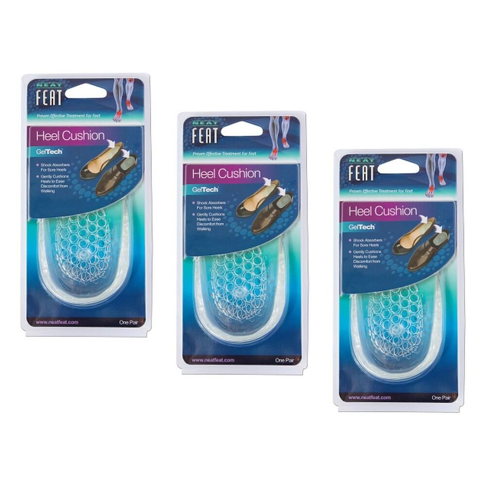 Neat Feat Gel Heel Cushions Small Pack of 3