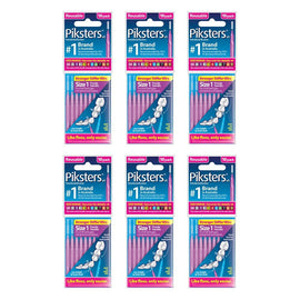 Piksters Interdental Brush Purple Size 1 10 Pack Bundle of 6
