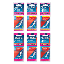 Piksters Interdental Brush Size 4 10 Pack Bundle of 6