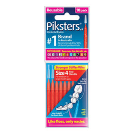 Piksters Interdental Brush Size 4 10 Pack