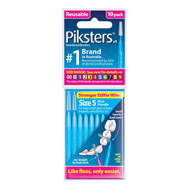Piksters Interdental Brushes Size 5 Blue 10 Pack