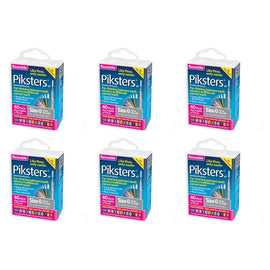 Piksters Interdental Brushes Grey Size 0 40 Pack Bundle of 6