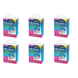 Piksters Interdental Brushes White Size 2 40 Pack Bundle of 6