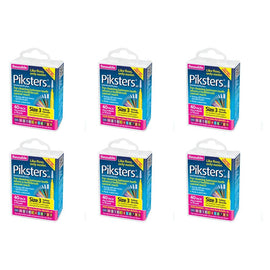Piksters Interdental Brushes Yellow Size 3 40 Pack Bundle of 6