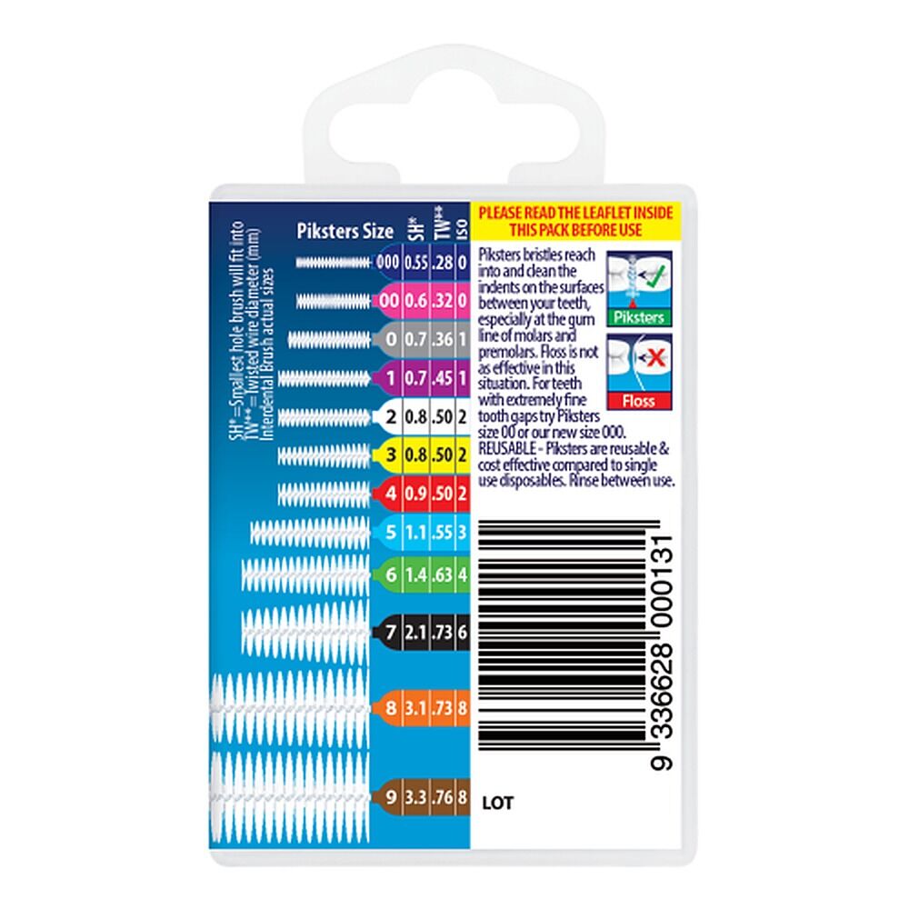 Piksters Interdental Brushes Yellow Size 3 40 Pack
