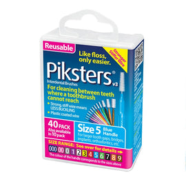 Piksters Interdental Brushes Blue Size 5 40 Pack