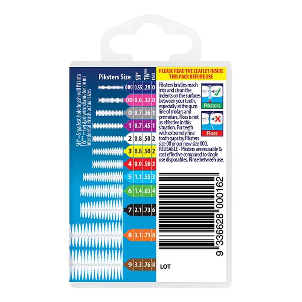 Piksters Interdental Brushes Green Size 6 40 Pack
