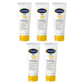 Cetaphil SPF50+ Ultra-Light Lotion 100mL Pack of 5
