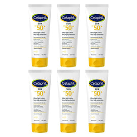 Cetaphil SPF50+ Ultra-Light Lotion 100mL Pack of 6