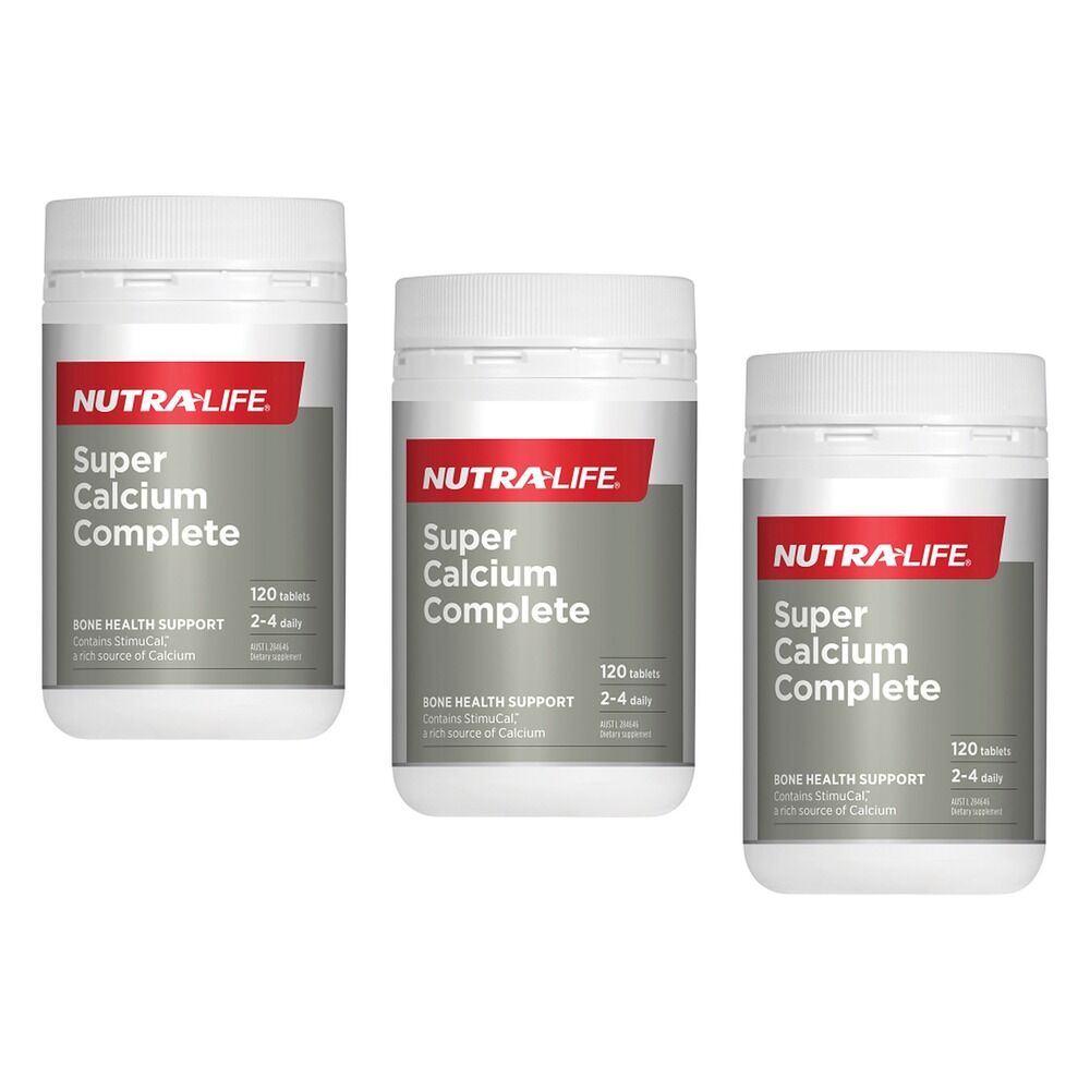 Nutra-Life Super Calcium Complete 120 Tablets Pack of 3