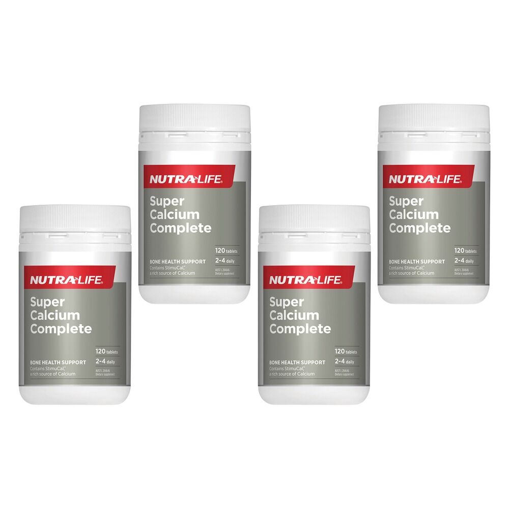 Nutra-Life Super Calcium Complete 120 Tablets Pack of 4