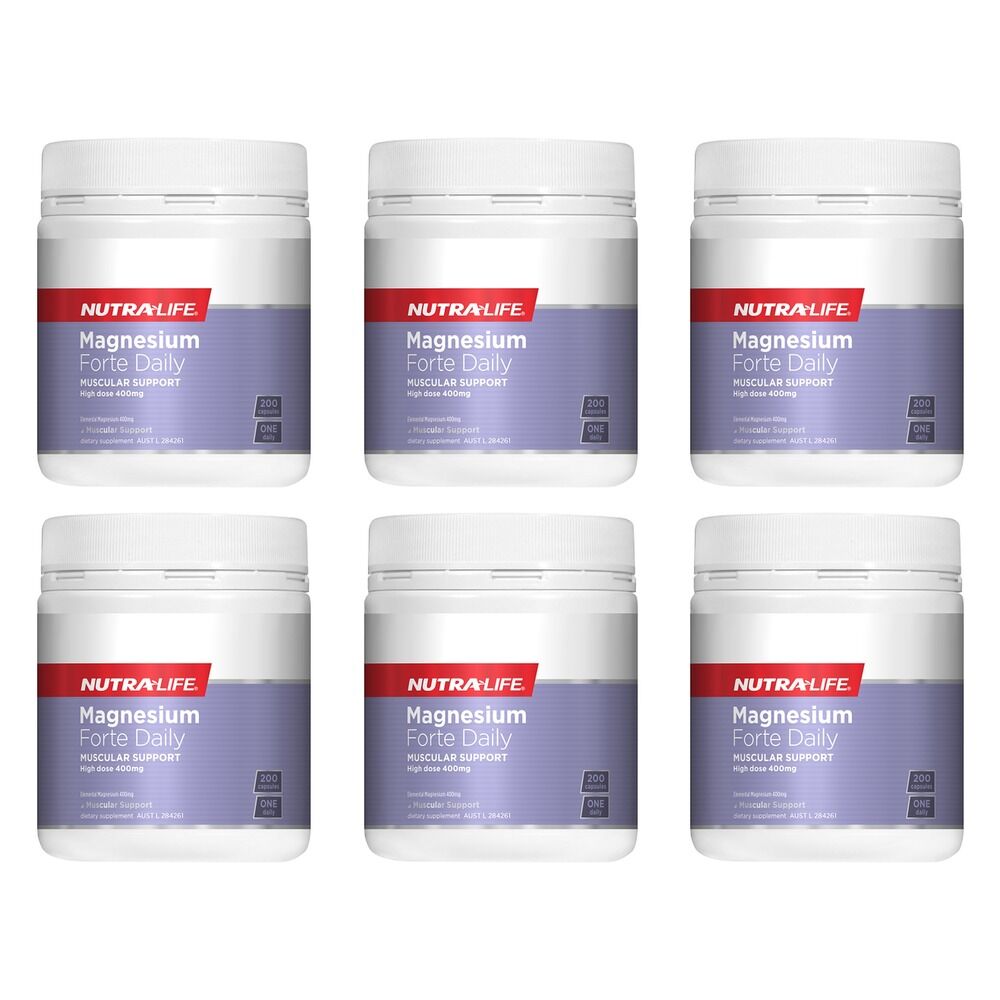 Nutra-Life Magnesium Complete Forte 200 Capsules Pack of 6