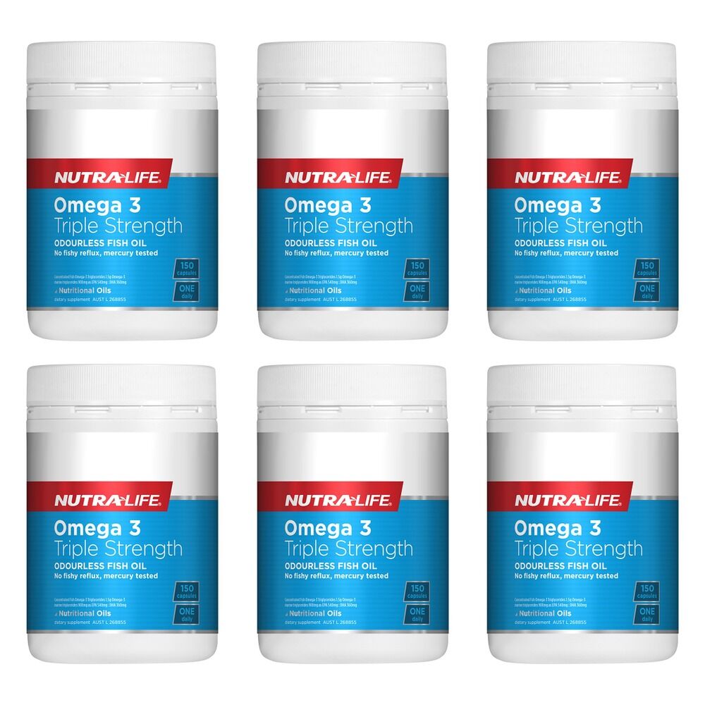 Nutra-Life Omega 3 Triple Strength 150 Capsules Pack of 6