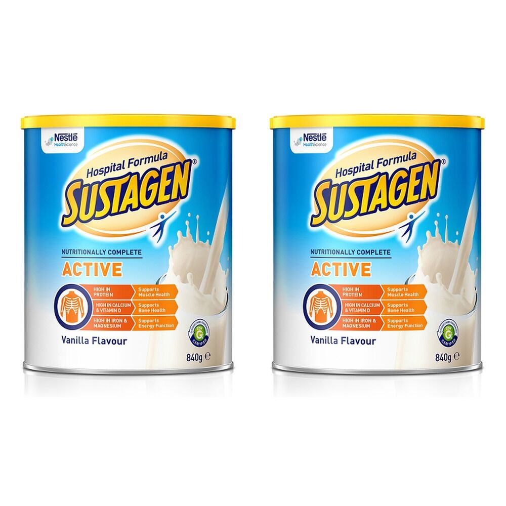 Sustagen Hospital Formula Active Vanilla 840g Pack of 2